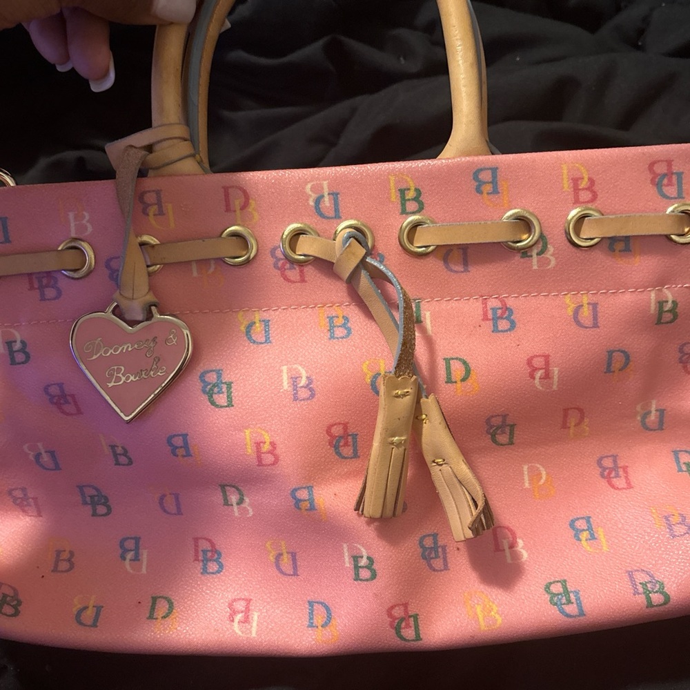 Dooney & Bourke Pink Multicolor Shoulder Bag